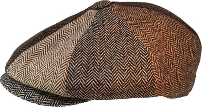 Patchwork Eight Panel Newsboy Cap