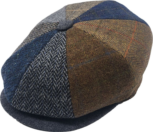Patchwork Eight Panel Newsboy Cap