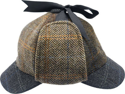 Patchwork Tweed Sherlock Holmes Deerstalker Hat