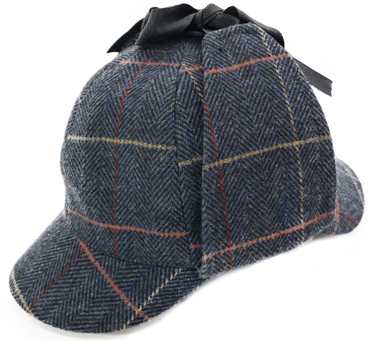 Sherlock Holmes Deerstalker Tweed Check Hat