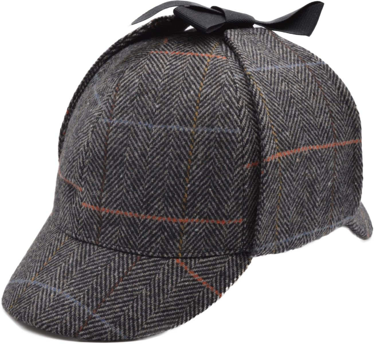 Sherlock Holmes-inspired Deerstalker Houndstooth Hat