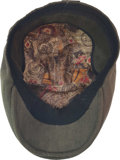 Waterproof With Ear Flaps Wax Newsboy Cap