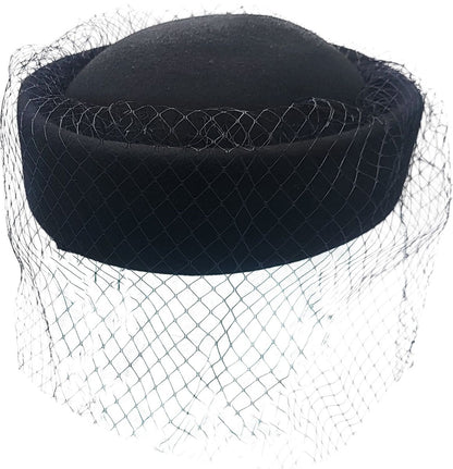 Womens Classic Pillbox Hat