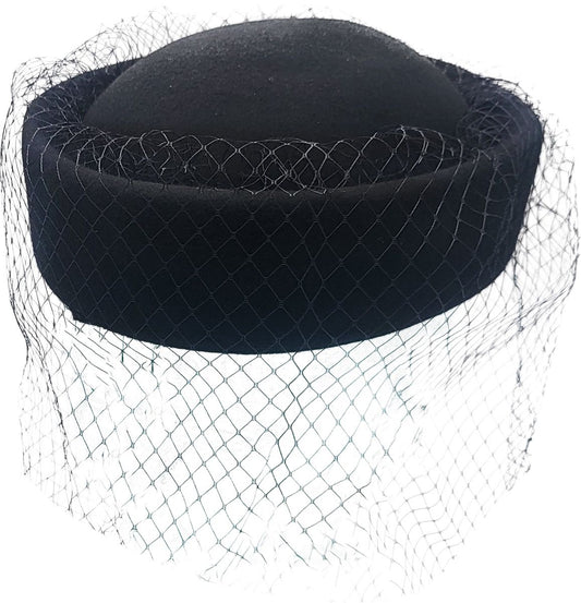 Womens Classic Pillbox Hat