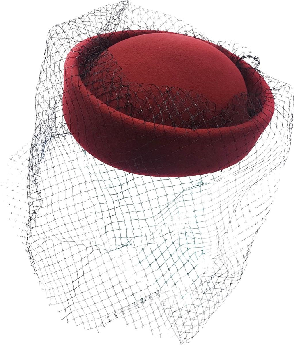 Womens Classic Pillbox Hat