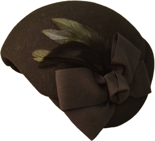 Womens Vintage Cloche Half Hat