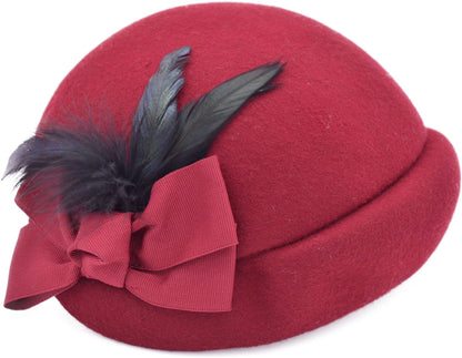 Womens Vintage Cloche Half Hat