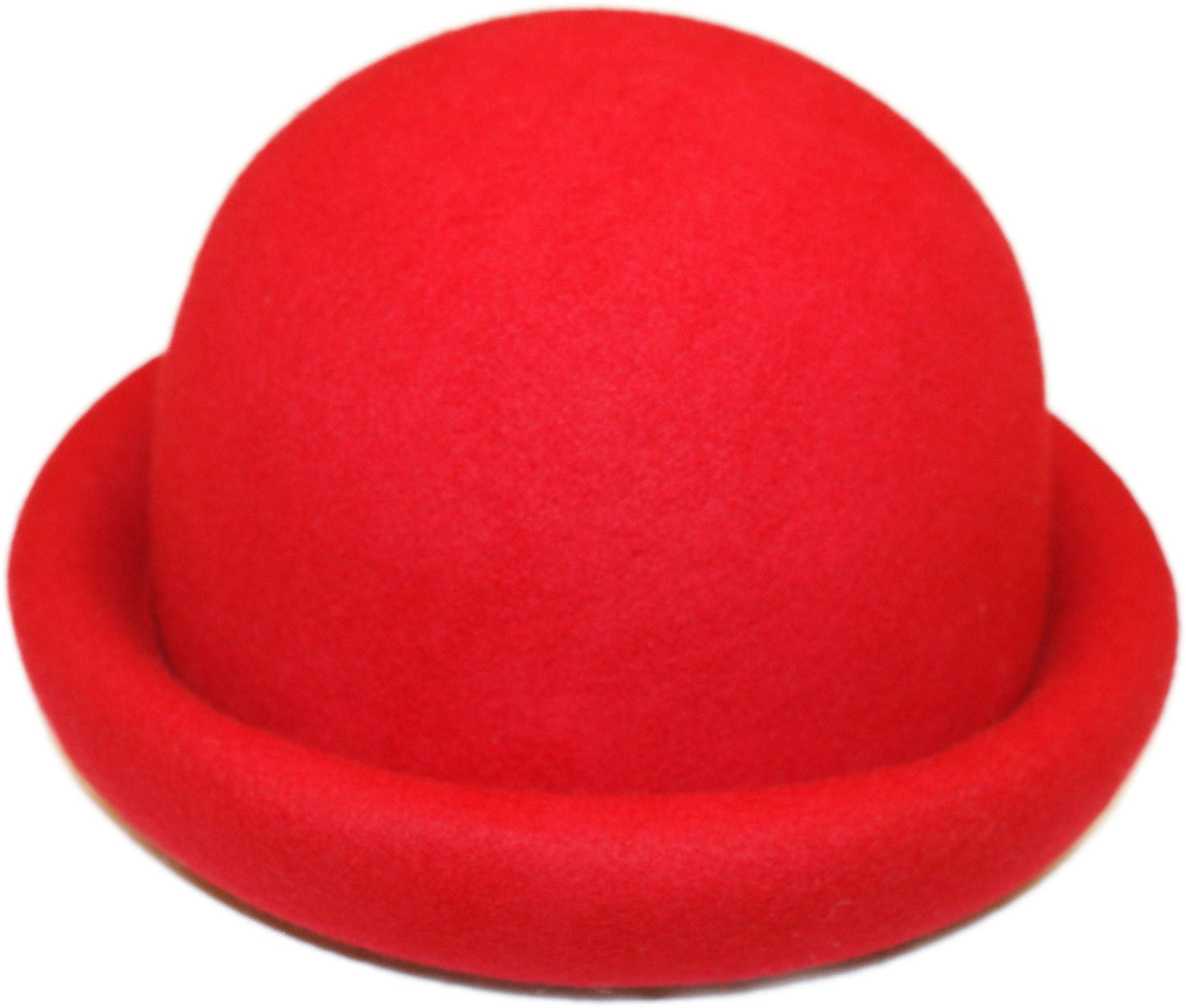 Womens Wool Felt Cloche Bowler Hat