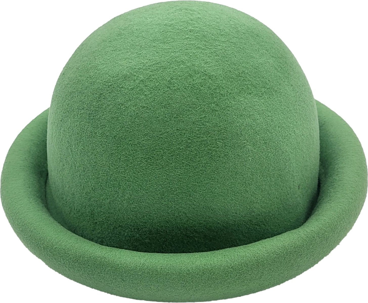 Womens Wool Felt Cloche Bowler Hat