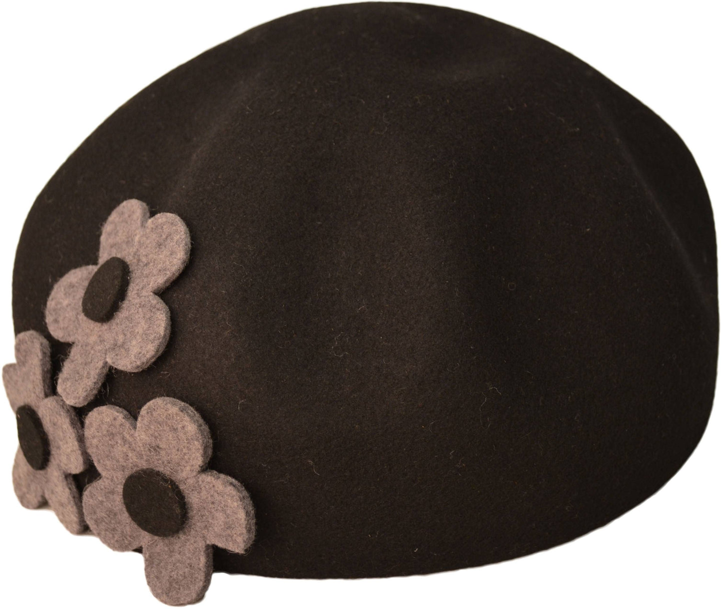 Womens Wool Felt Vintage Cloche Hat