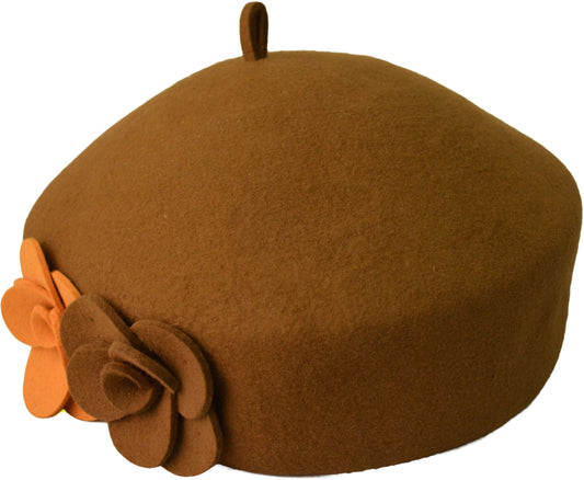 Womens Wool Felt Vintage Cloche Hat