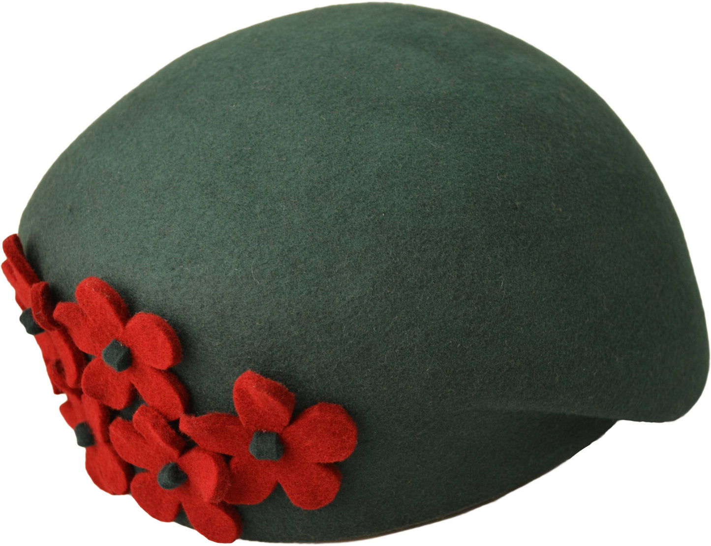 Womens Wool Felt Vintage Cloche Hat