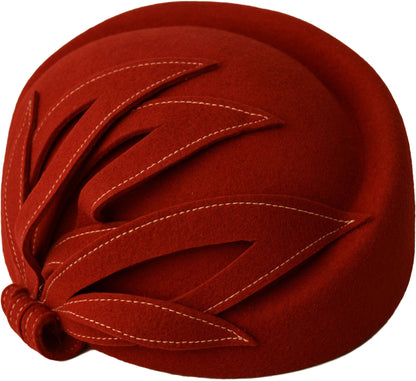 Womens Wool Felt Vintage Cloche Hat