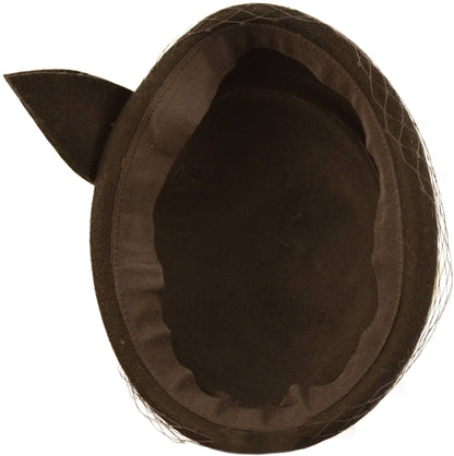 Womens Wool Felt Vintage Cloche Hat