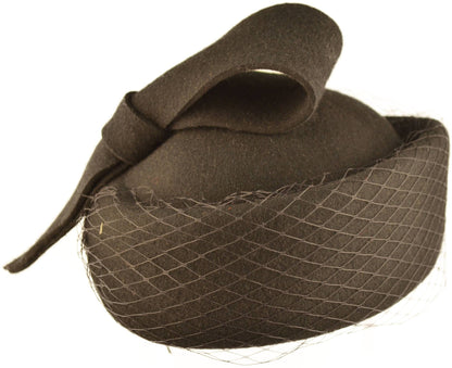 Womens Wool Felt Vintage Cloche Hat