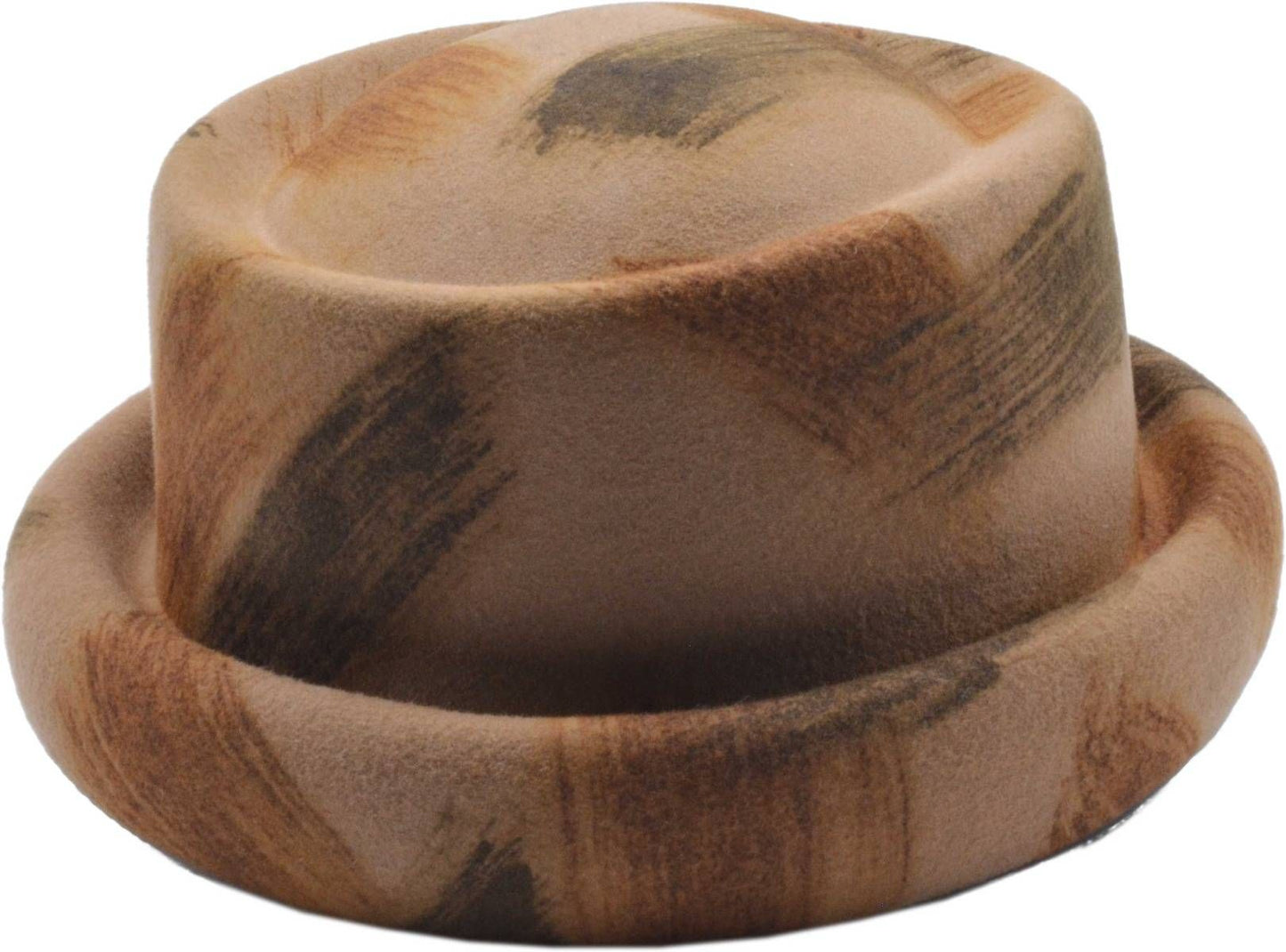 Womens Wool Pork Pie Cloche Hat