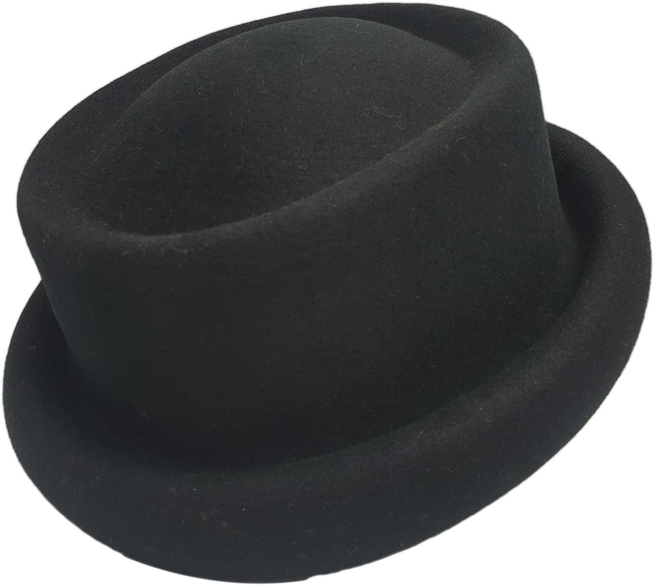 Womens Wool Pork Pie Cloche Hat