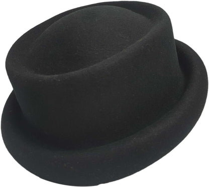 Womens Wool Pork Pie Cloche Hat