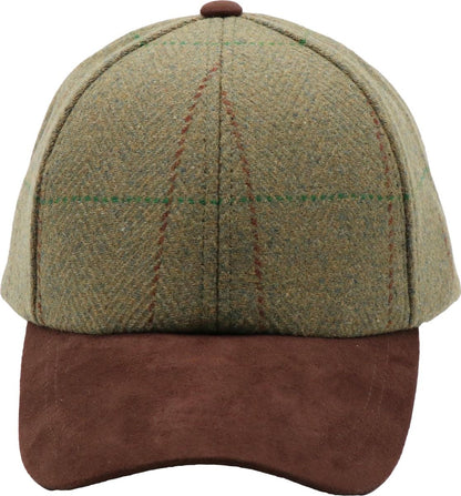 Wool Baseball Cap with Suede Peak