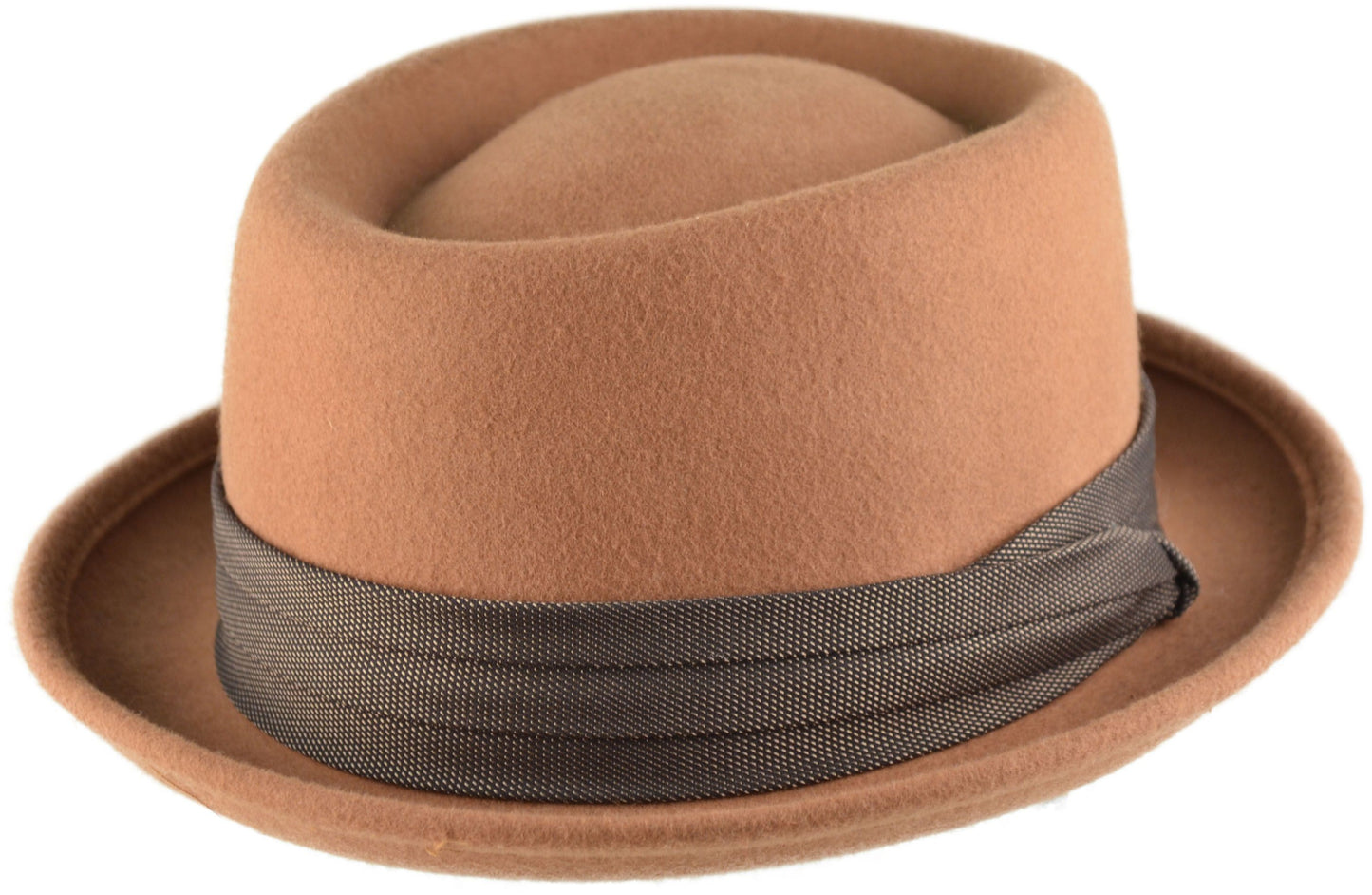 Wool Felt Vintage Cloche Pork Pie Hat