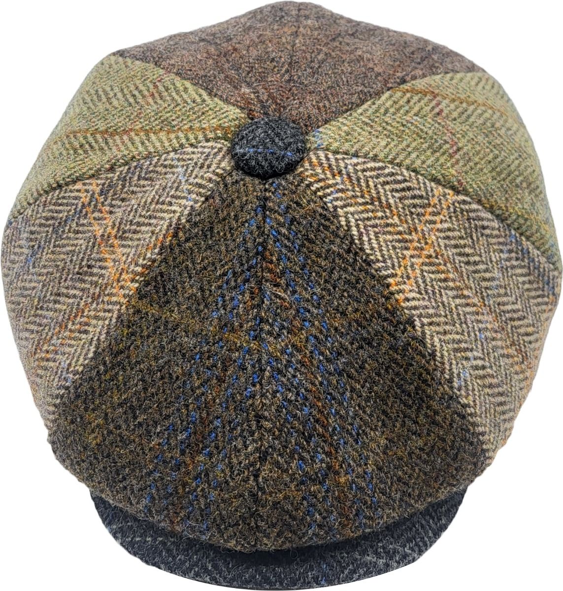 Wool Blend Patchwork Newsboy Cap