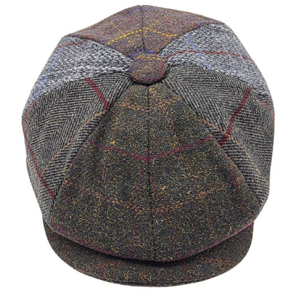 Wool Patchwork Newsboy Cap