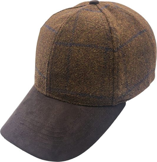 Wool & Suede Baseball Cap Hat